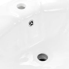 Petromila vidaXL Voľne stojace umývadlo s podstavcom keramické biele 580x510x200 mm