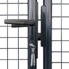 Petromila vidaXL Záhradná brána, pletivo, pozinkovaná oceľ 289x175 cm, sivá