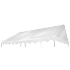 Vidaxl Strieška na altánok biela 3x4 m PVC 500 g/m2