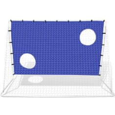 Vidaxl Kvalitná futbalová bránka s otvormi na strieľanie, 240 x 92 x 150 cm
