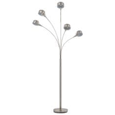 Petromila vidaXL Stojanová lampa strieborná 200 cm 5 x E14 