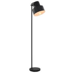 Vidaxl Stojanová lampa čierna kovová E27