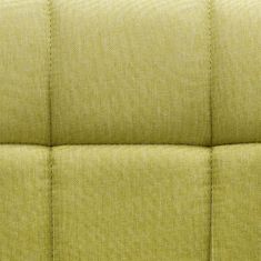 Vidaxl Otočné jedálenské stoličky 2 ks, zelené, látka