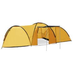 Vidaxl Kempingový iglu stan žltý 650x240x190 cm pre 8 osôb