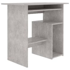 Petromila vidaXL Písací stôl, betónovo sivý 80x45x74 cm, kompozitné drevo