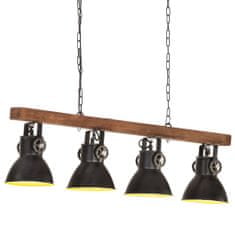 Petromila vidaXL Industriálna stropová lampa čierna mangovník E27