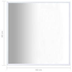 Vidaxl Zrkadlo biele 60x60 cm