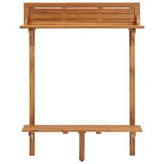 Petromila vidaXL Balkónový barový stôl 90x37x122,5 cm akáciový masív