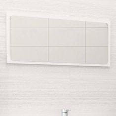 Vidaxl Kúpeľňové zrkadlo biele 80x1,5x37 cm drevotrieska