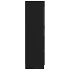 Petromila vidaXL Šatník, čierny 82,5x51,5x180 cm, kompozitné drevo