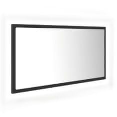 Vidaxl LED kúpeľňové zrkadlo sivé 90x8,5x37 cm drevotrieska