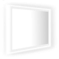 Vidaxl LED kúpeľňové zrkadlo biele 60x8,5x37 cm drevotrieska