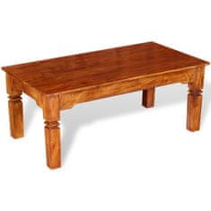 Vidaxl Konferenčný stolík z masívneho dreva, 110x60x45 cm