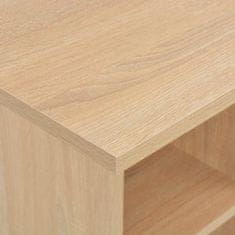 Petromila vidaXL Barový stôl v dubovej farbe 60x60x110 cm