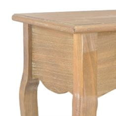 Petromila vidaXL Konzolový stolík s 2 zásuvkami 120x35x76 cm masívne borovicové drevo