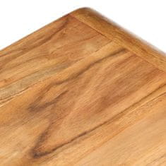 Vidaxl Príručné stolíky 2 ks masívne akáciové drevo so sheeshamovým povrchom