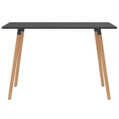 Vidaxl Jedálenský stôl, sivý 120x60x75 cm, kov