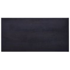 Vidaxl Príručná skrinka, čierna 60x30x75 cm, mahagónový masív