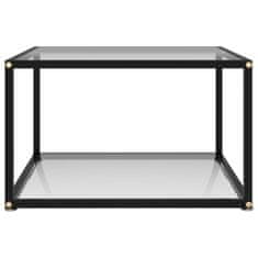 Petromila vidaXL Konferenčný stolík, priehľadný 60x60x35 cm, tvrdené sklo