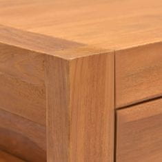 Vidaxl Stôl s 2 zásuvkami 140x40x75 cm recyklované teakové drevo