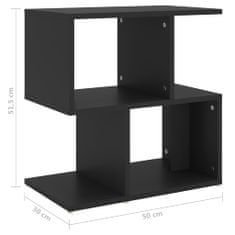 Petromila vidaXL Nočné stolíky 2 ks, čierne 50x30x51,5 cm, kompozitné drevo