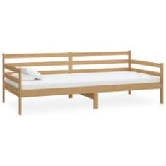 Vidaxl Denná posteľ s matracom, 90x200 cm, medovo hnedá, borovica