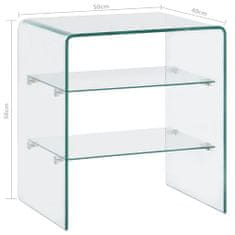 Petromila vidaXL Konferenčný stolík 50x40x56 cm, tvrdené sklo 