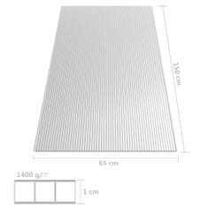 Vidaxl Polykarbonátová doska 2 ks 10 mm 150x65 cm