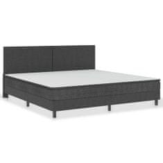 Vidaxl Rám na boxspring posteľ, sivý, látka 200x200 cm