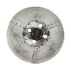 Vidaxl Industriálna nástenná lampa strieborná 65x25 cm E27