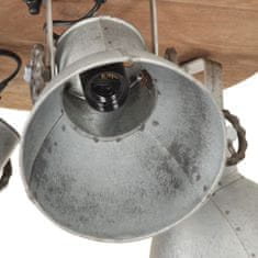Petromila vidaXL Industriálna stropná lampa 25 W strieborná 42x27 cm E27