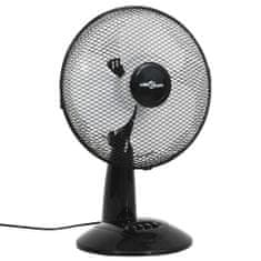 Vidaxl Stolný ventilátor 3 rýchlosti 30 cm 40 W čierny