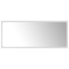 Vidaxl Kúpeľňové zrkadlo biele 90x1,5x37 cm drevotrieska