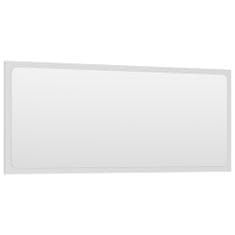Vidaxl Kúpeľňové zrkadlo biele 90x1,5x37 cm drevotrieska
