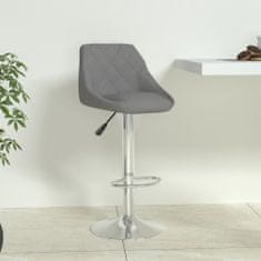 Vidaxl Barová stolička sivá umelá koža