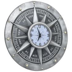 Vidaxl 321476 Wall Clock Silver 79 cm MDF and Metal