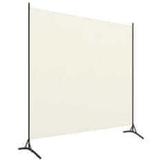 Vidaxl Paraván s 1 panelom, krémovo biely 175x180 cm