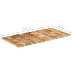 Vidaxl Stolová doska 120x60x(2,5-2,7) cm surové mangovníkové drevo