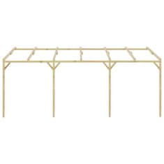 Vidaxl Pergola k stene domu 6x3x2,1 m, drevo