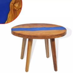 Vidaxl Konferenčný stolík 60x40 cm teak a živica