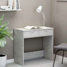 Petromila vidaXL Písací stôl, betónovo sivý 80x40x75 cm, kompozitné drevo