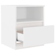 Petromila vidaXL Nočné stolíky 2 ks, biele 40x40x50 cm, kompozitné drevo