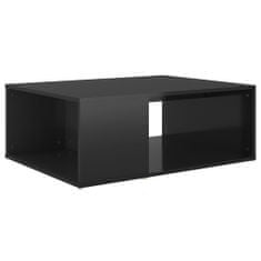 Vidaxl Konferenčný stolík lesklý čierny 90x67x33 cm drevotrieska