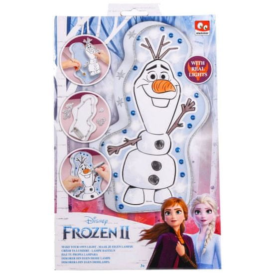 Canenco Kreativní sada Frozen Ľadové kráľovstvo - vyrob si LED lampičku Olafa