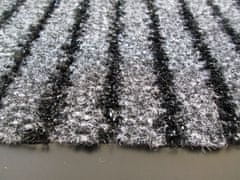protismyku Vstupná rohož BRUSH s čistiacimi prúžkami 60 x 90 cm, sivá