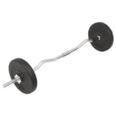 Vidaxl Súprava činiek barbell a dumbbell 30 kg