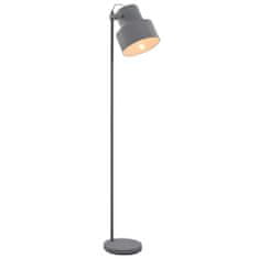 Vidaxl Stojanová lampa sivá kovová E27