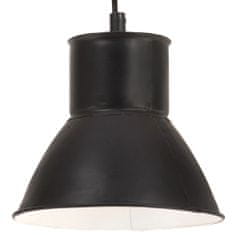 Vidaxl Závesná lampa 25 W, čierna, okrúhla 17 cm E27