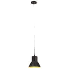 Vidaxl Závesná lampa 25 W, čierna, okrúhla 17 cm E27