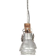 Petromila vidaXL Industriálna stropová lampa strieborná mangovník E27